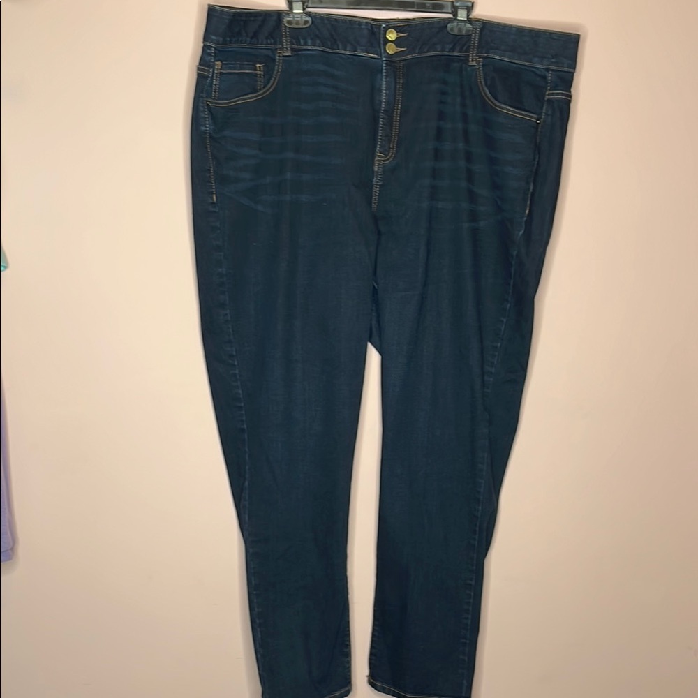 Lane Bryant Dark Denim Straight Jeans